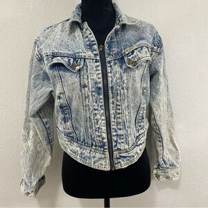 Vintage Acid Washed Traffic Jean Jacket, 80s